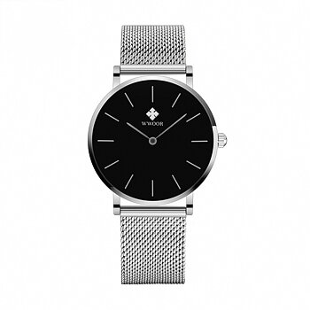 WWOOR HourStone Silver Black