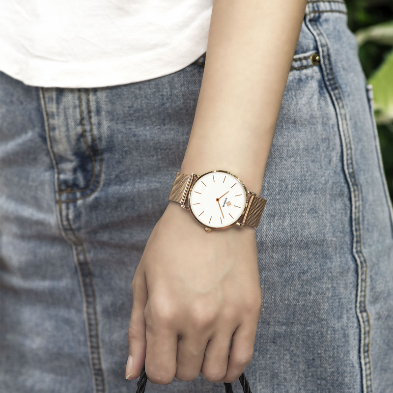 WWOOR HourStone Rose Gold White - 7
