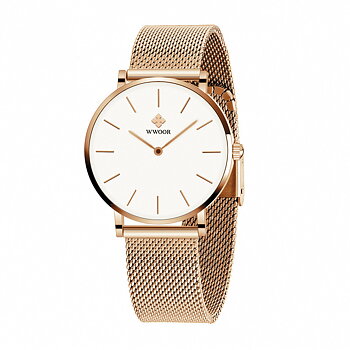 WWOOR HourStone Rose Gold White