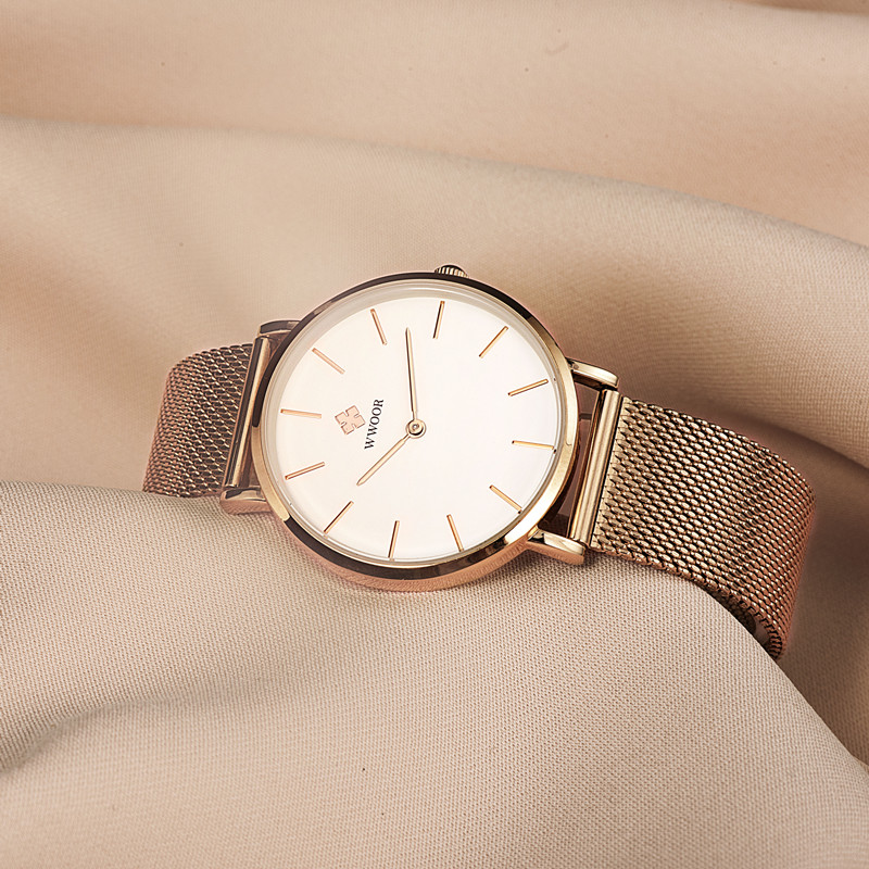 WWOOR HourStone Rose Gold White - 5
