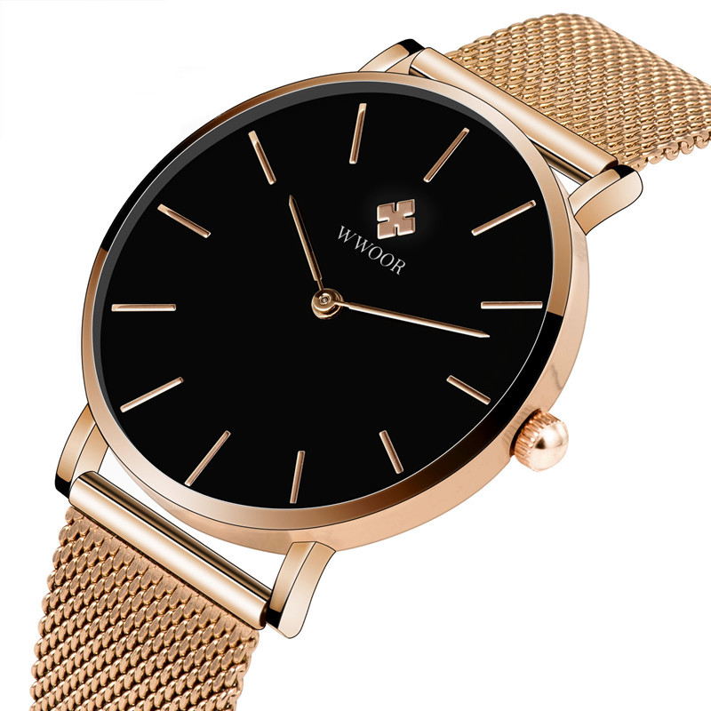 WWOOR HourStone Rose Gold Black - 3