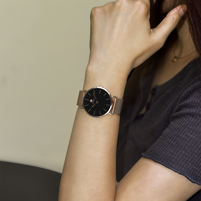 WWOOR HourStone Rose Gold Black - 4