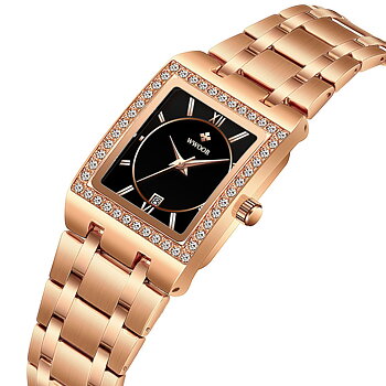 WWOOR Moonstone Rose Gold Black
