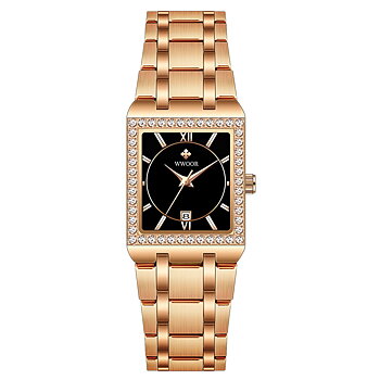 WWOOR Moonstone Rose Gold Black