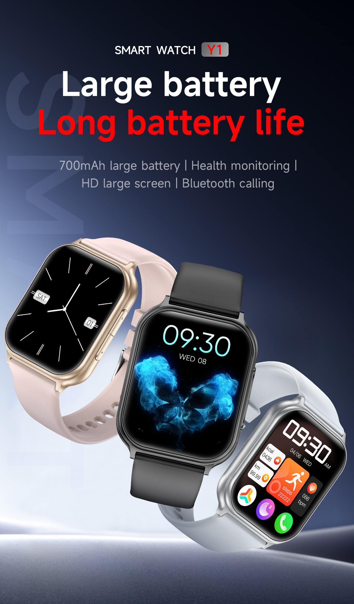 Philippe Palmer Smart Watch LP13 Silver - 3