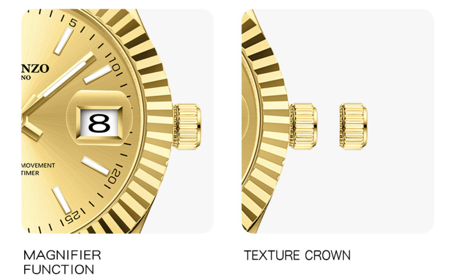 Lorenzo Loretta Oro Rosa Marrone - 8