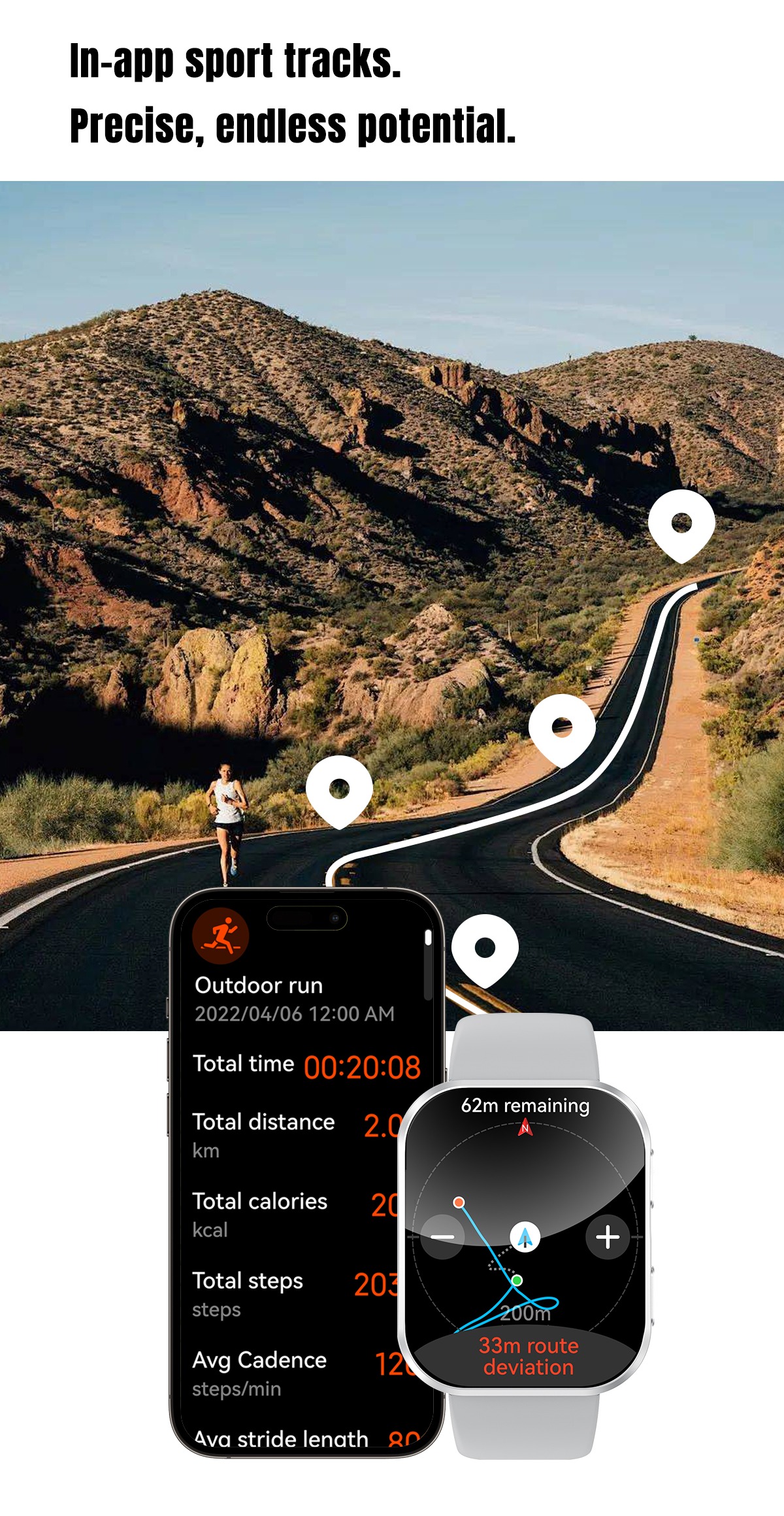 Philippe Palmer Smart Watch LP27 AMOLED Orange - 12