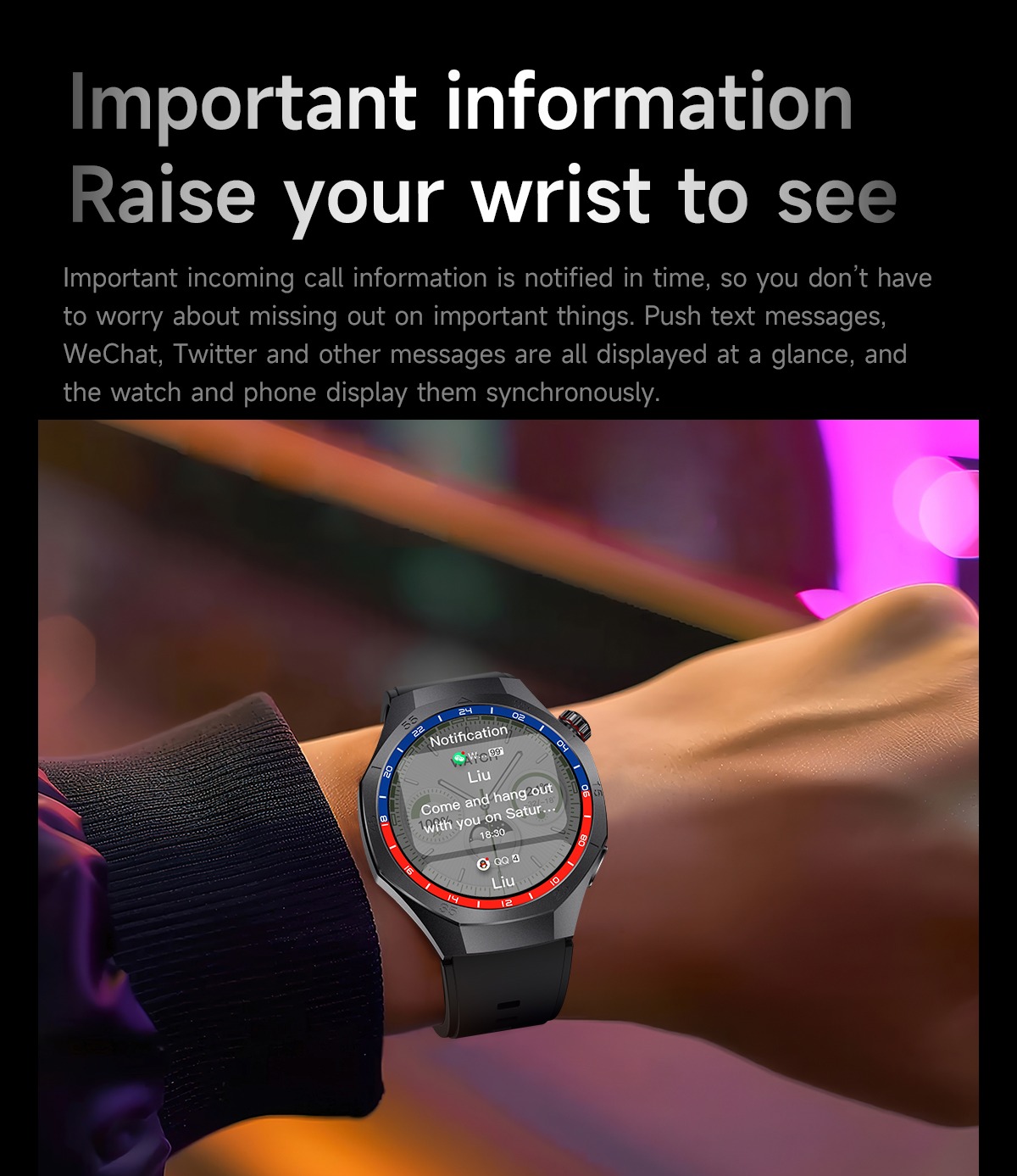 Philippe Palmer Smart Watch LP16 NFC Compass Silver - 13