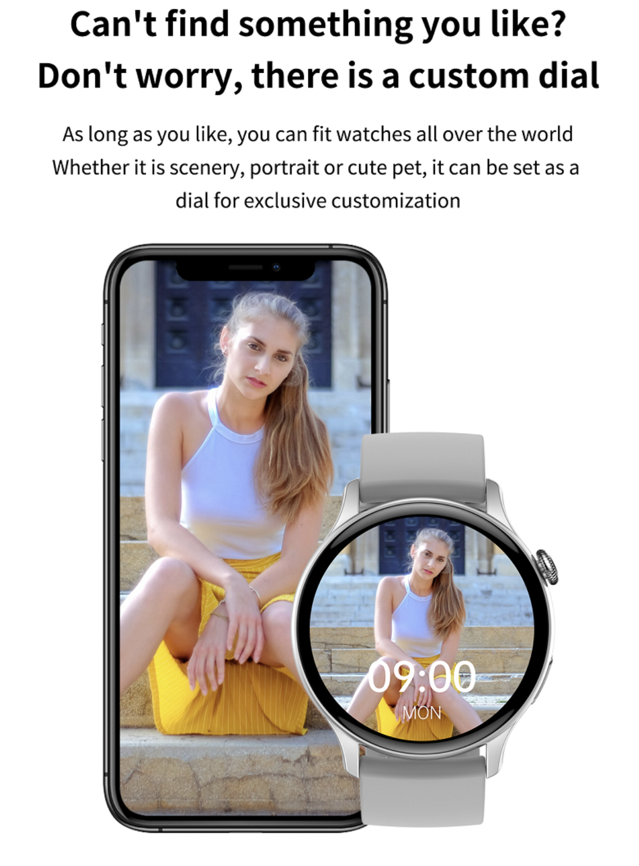 Philippe Palmer Smart Watch LP55 AMOLED Gold/Pink - 13