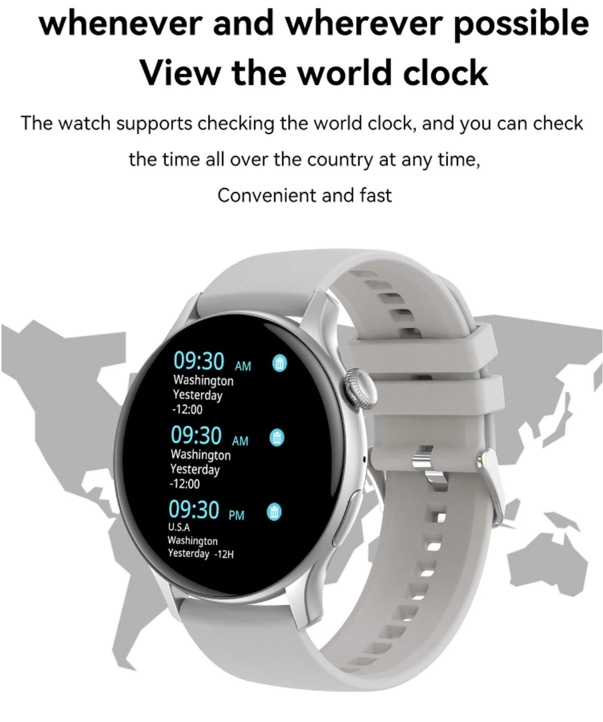 Philippe Palmer Smart Watch LP55 AMOLED Silver - 9