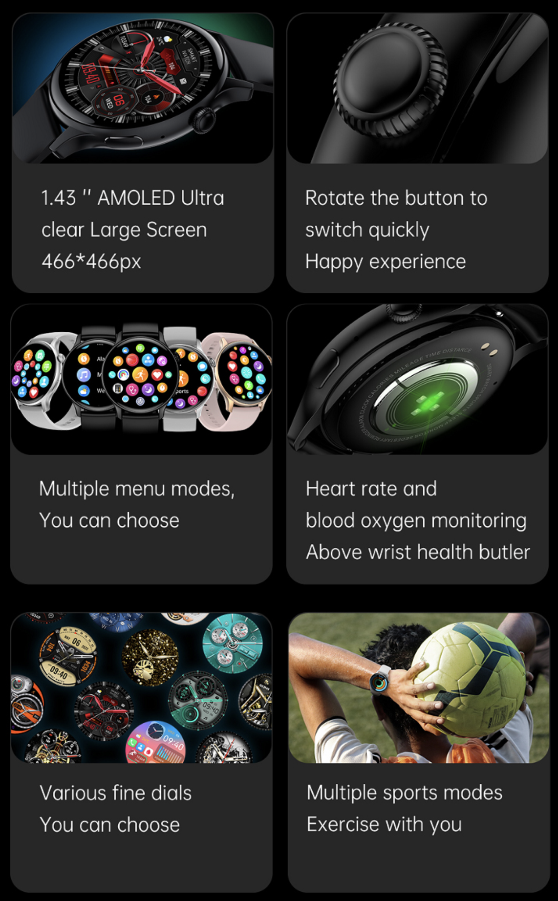 Philippe Palmer Smart Watch LP55 AMOLED Silver - 15