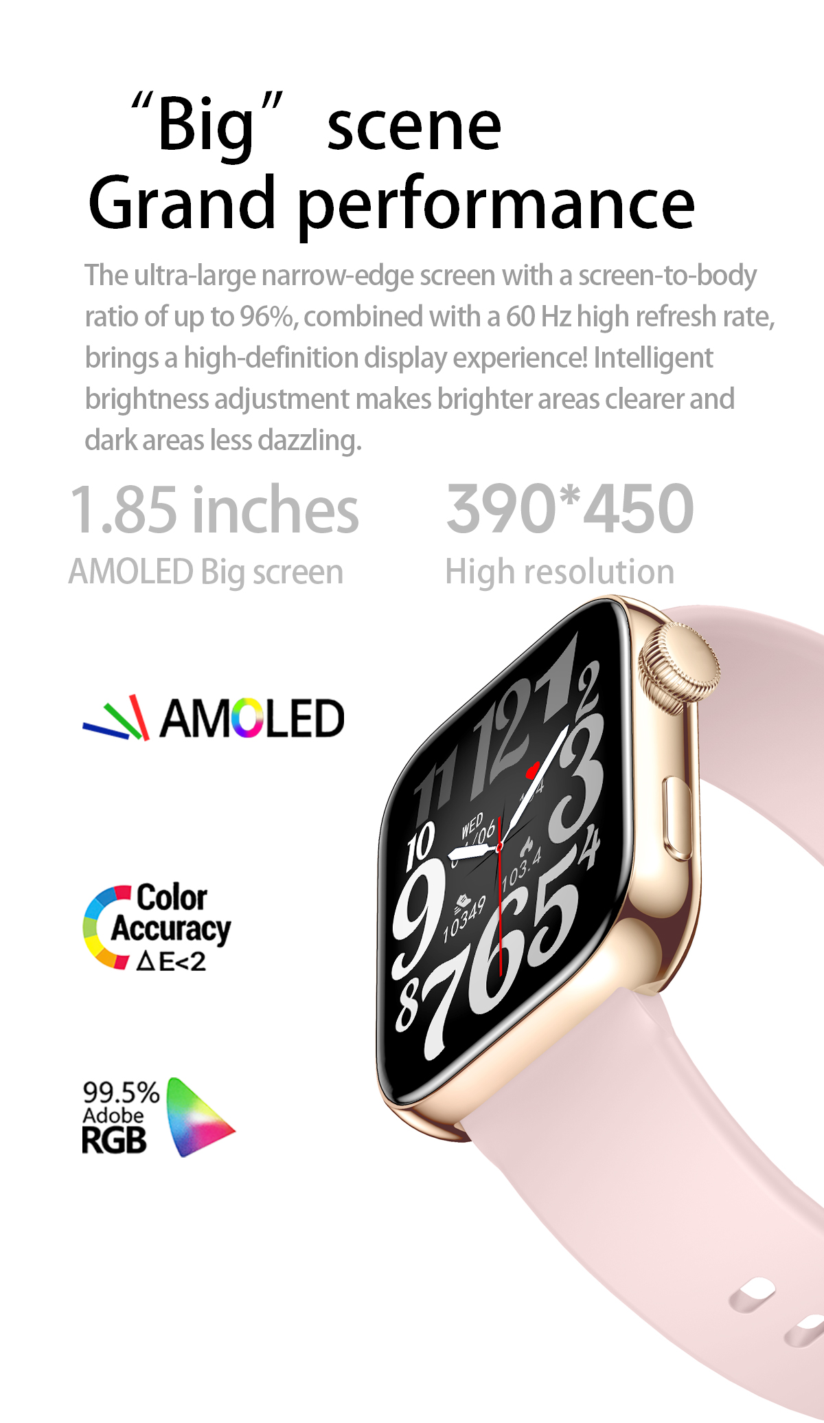 Philippe Palmer Smart Watch LP51 AMOLED Gold - 24