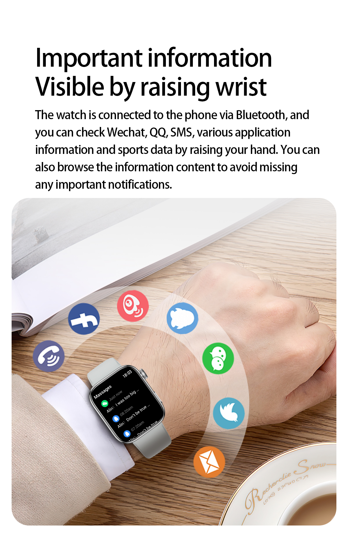 Philippe Palmer Smart Watch LP51 AMOLED Gold - 35