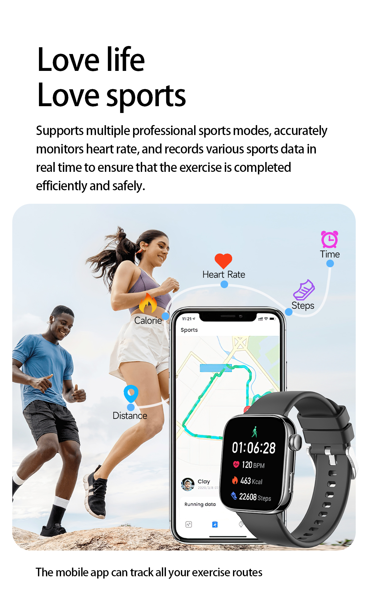 Philippe Palmer Smart Watch LP51 AMOLED Silver - 29
