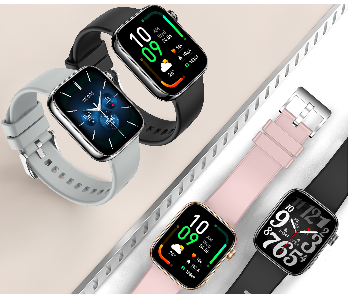 Philippe Palmer Smart Watch LP51 AMOLED Silver - 43