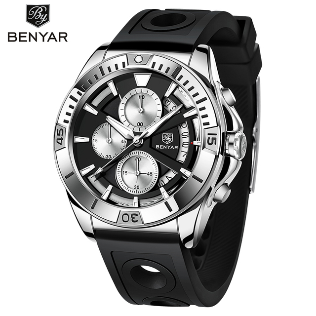 Benyar Tornado Silver Black Rubber