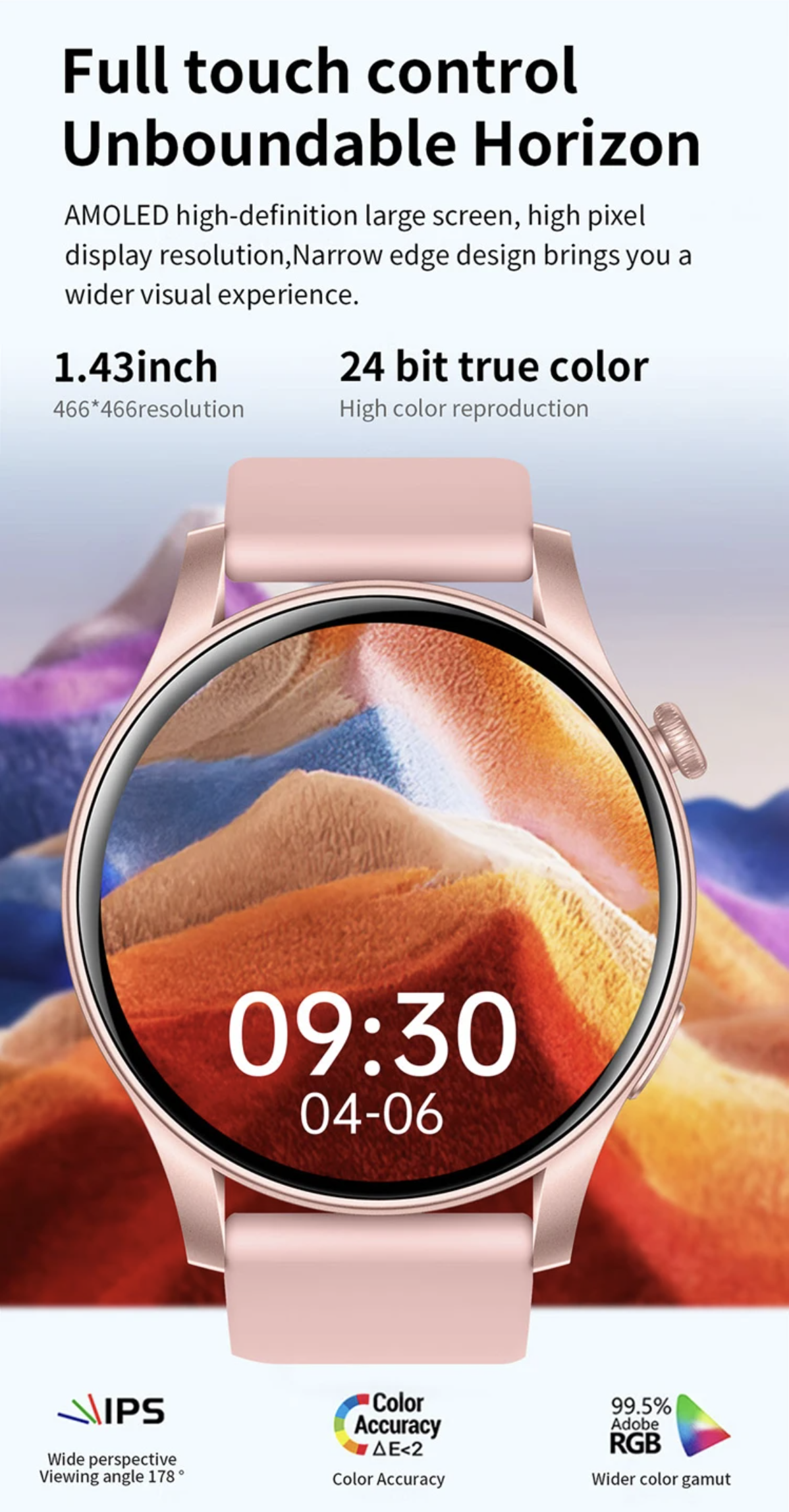 Philippe Palmer Smart Watch LP58 AMOLED Black - 14