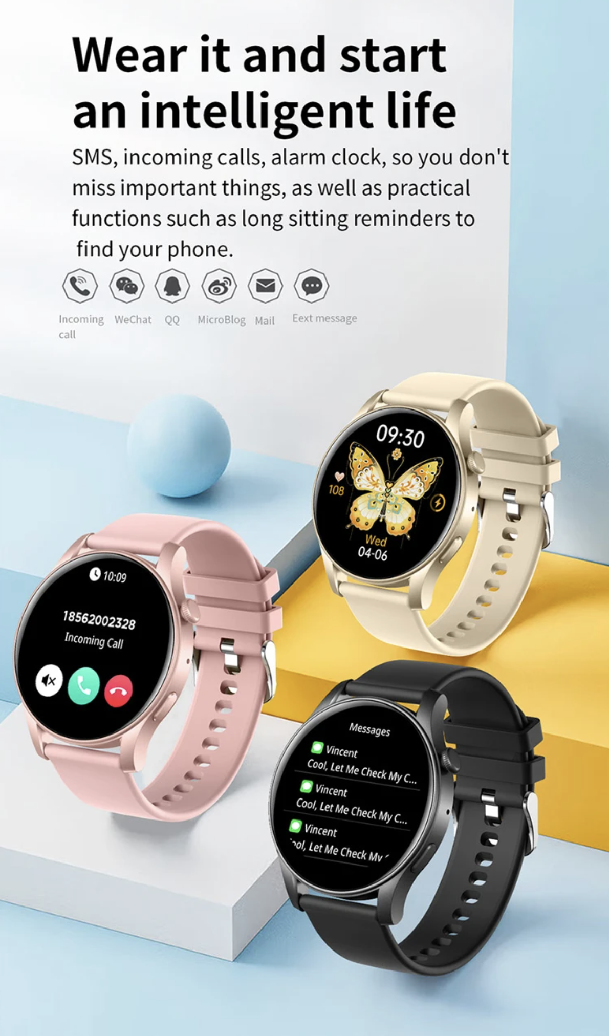 Philippe Palmer Smart Watch LP58 AMOLED Gold - 24