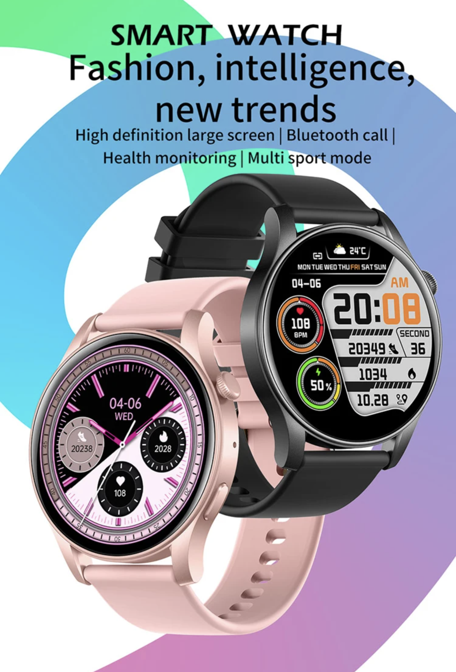 Philippe Palmer Smart Watch LP58 AMOLED Gold - 12