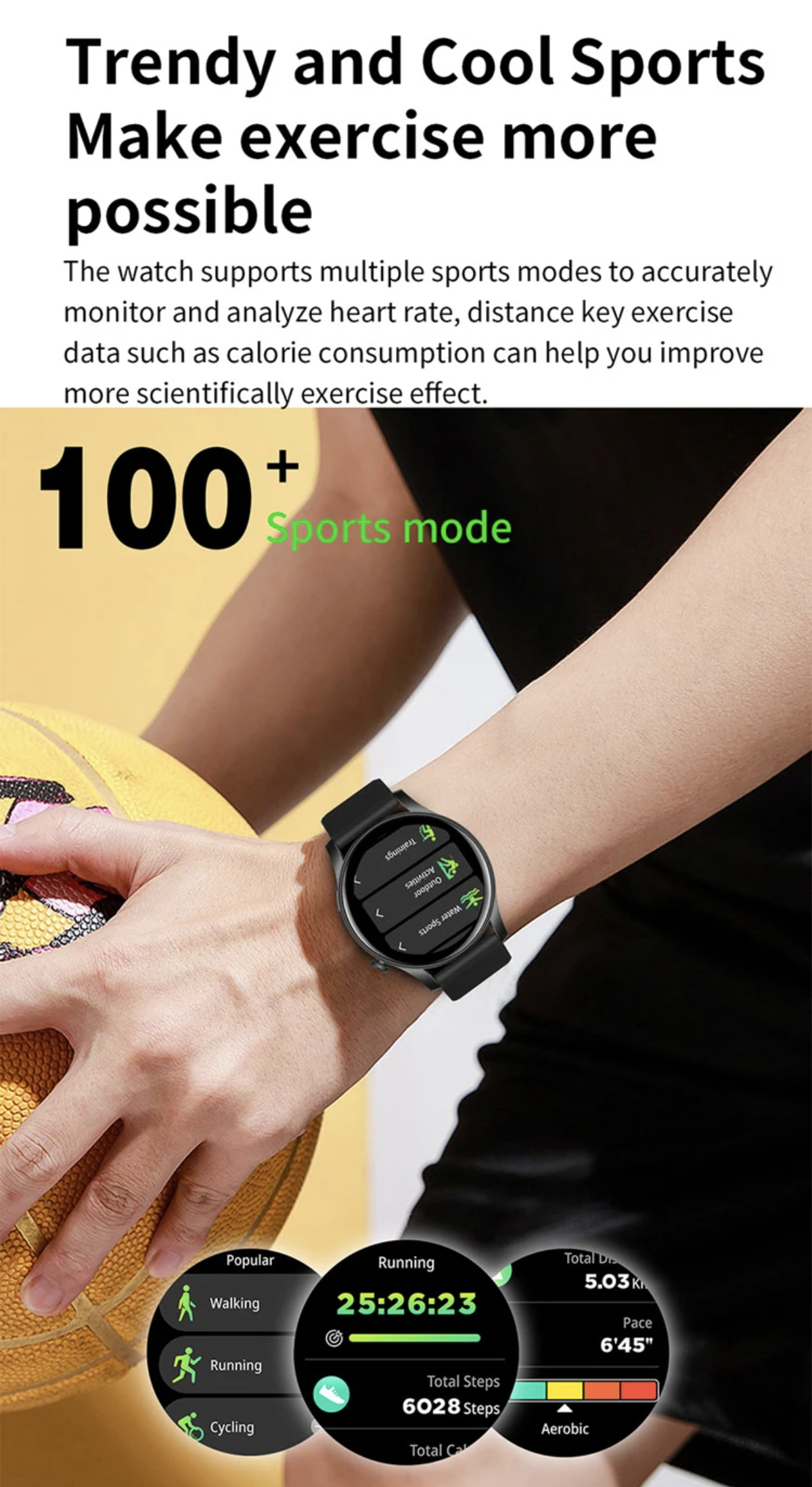 Philippe Palmer Smart Watch LP58 AMOLED Gold - 22