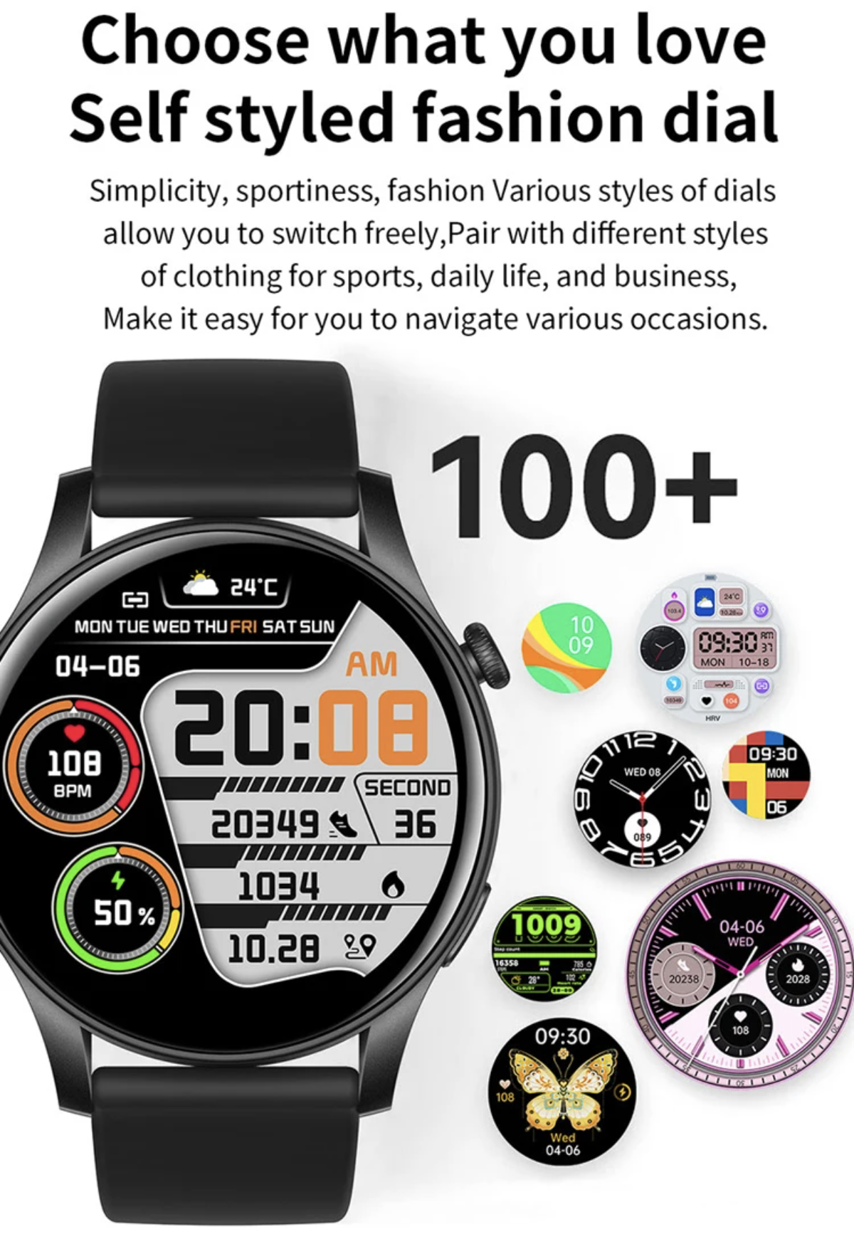 Philippe Palmer Smart Watch LP58 AMOLED Gold - 21