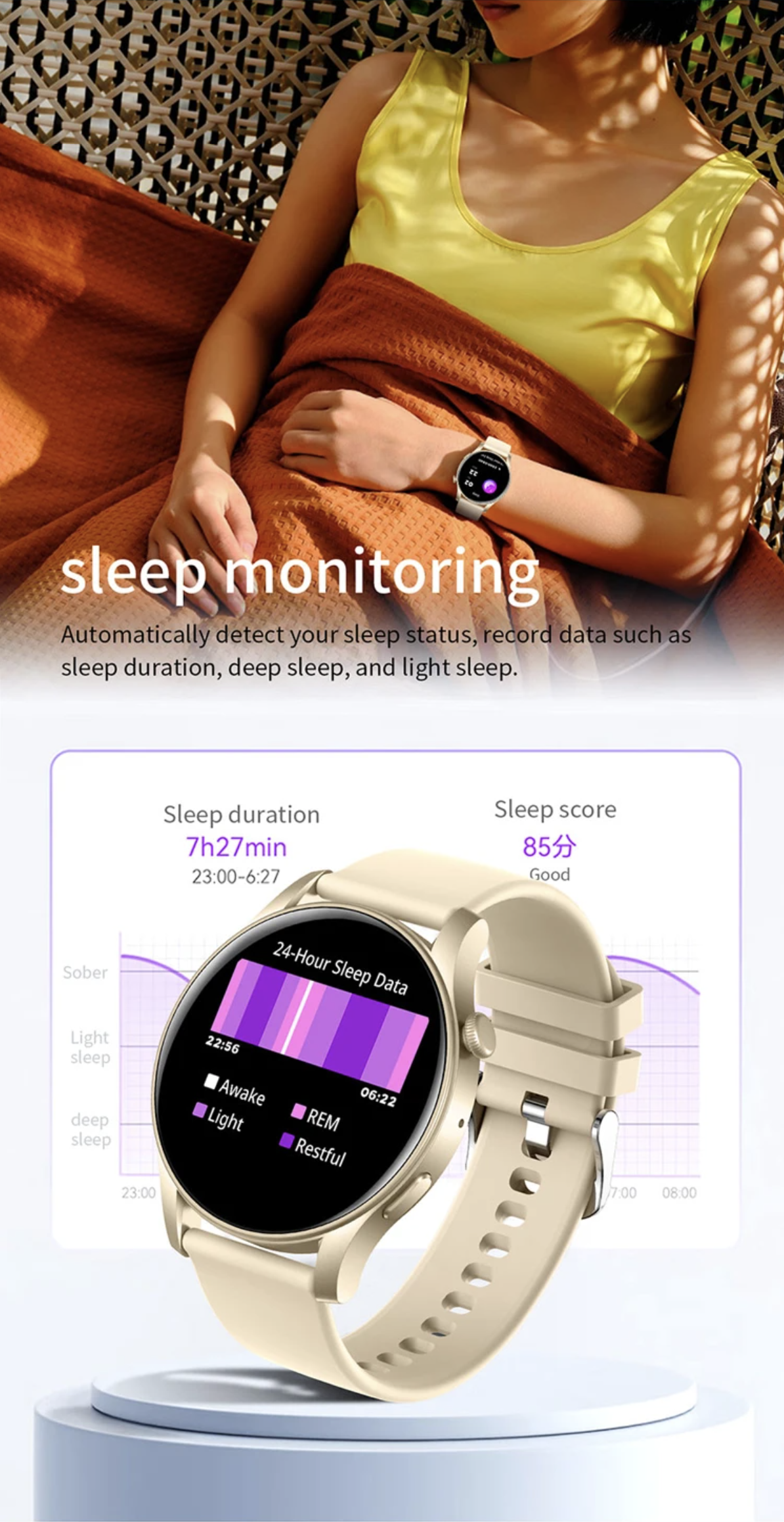 Philippe Palmer Smart Watch LP58 AMOLED Gold - 25