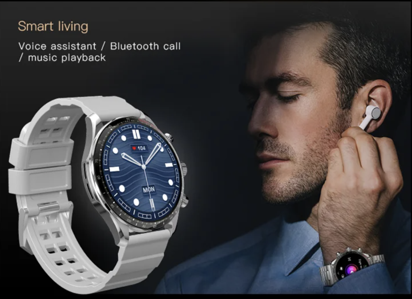 Philippe Palmer Smart Watch LP85 AMOLED Gold - 9