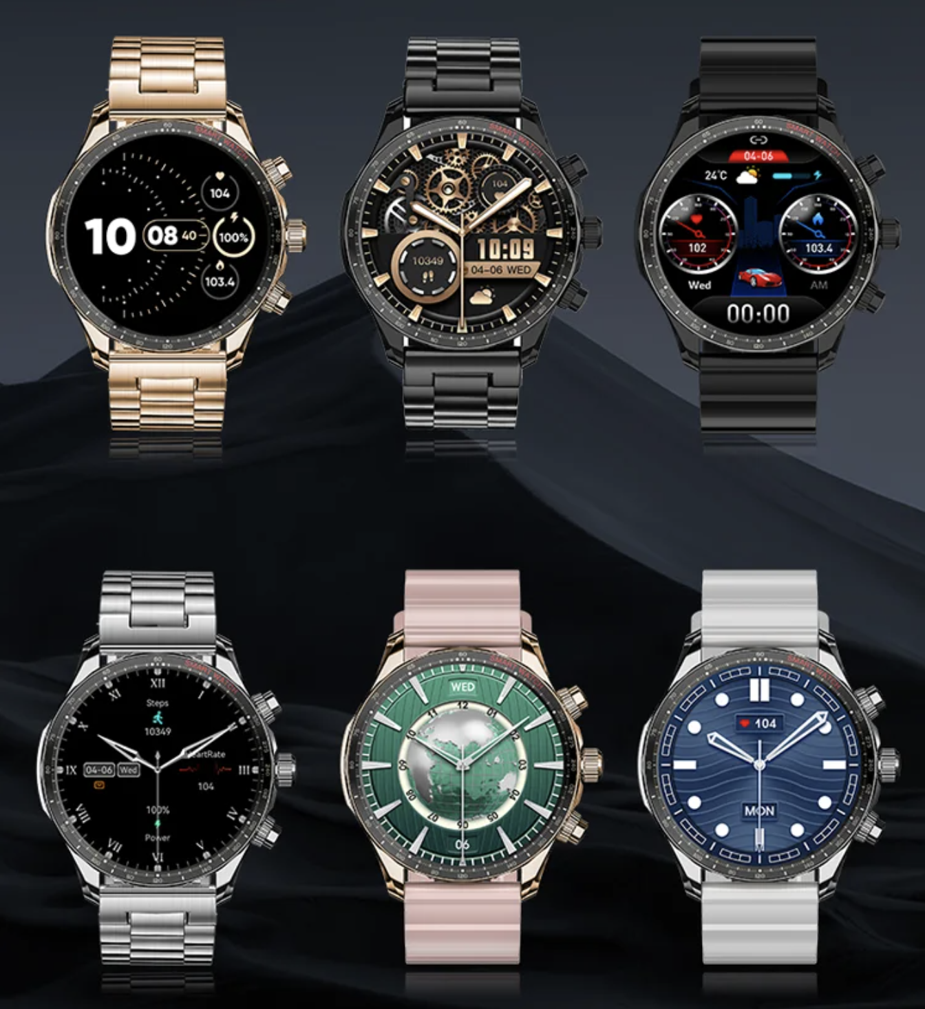 Philippe Palmer Smart Watch LP85 AMOLED Gold - 13