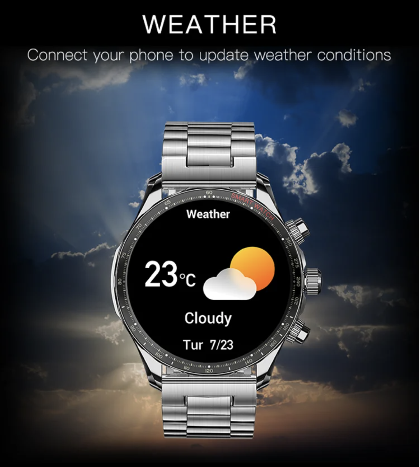 Philippe Palmer Smart Watch LP85 AMOLED Gold - 25