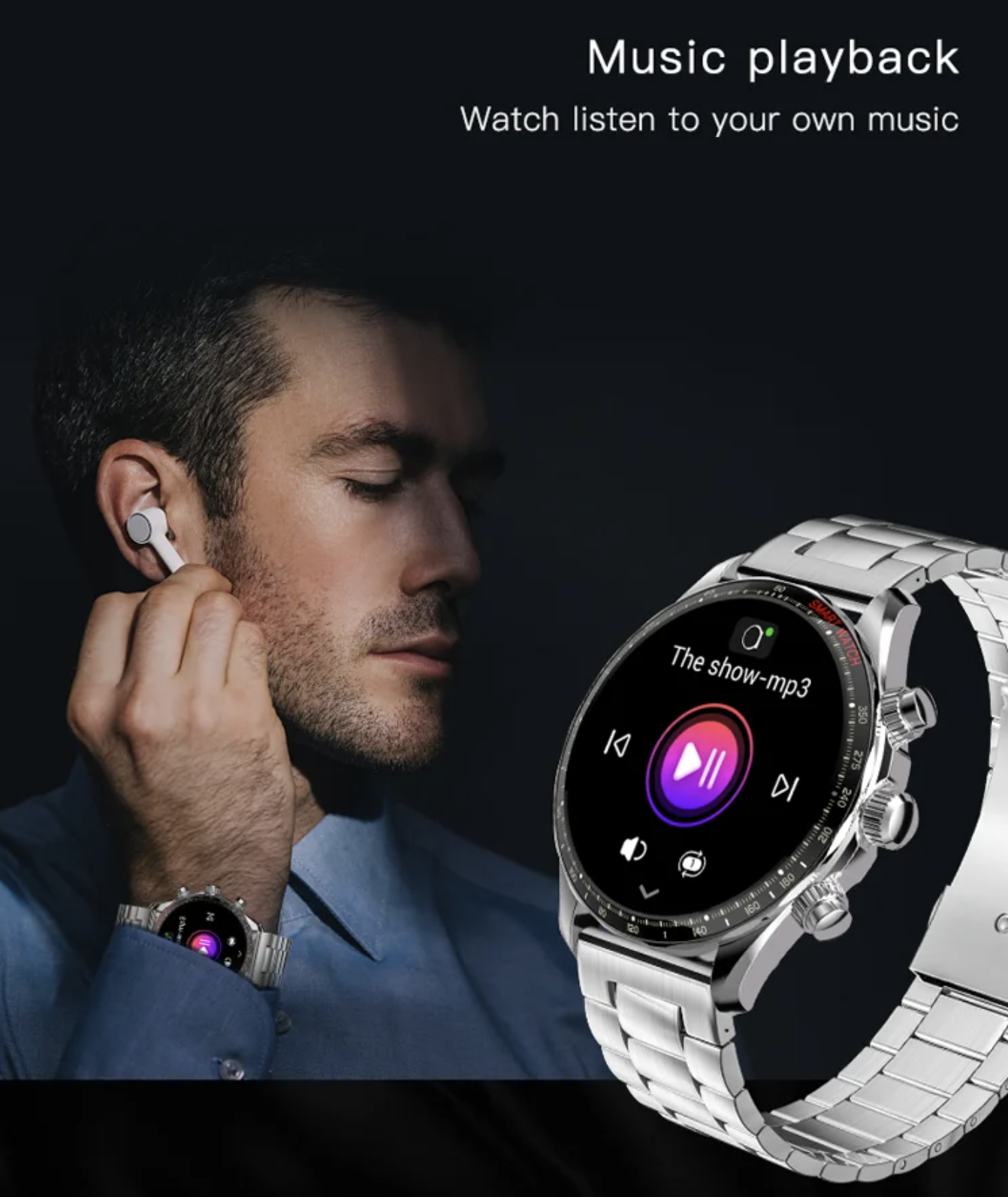 Philippe Palmer Smart Watch LP85 AMOLED Gold - 16
