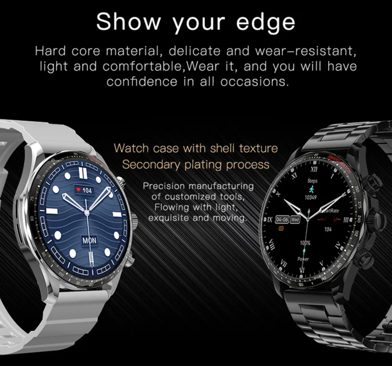 Philippe Palmer Smart Watch LP85 AMOLED Gold - 12