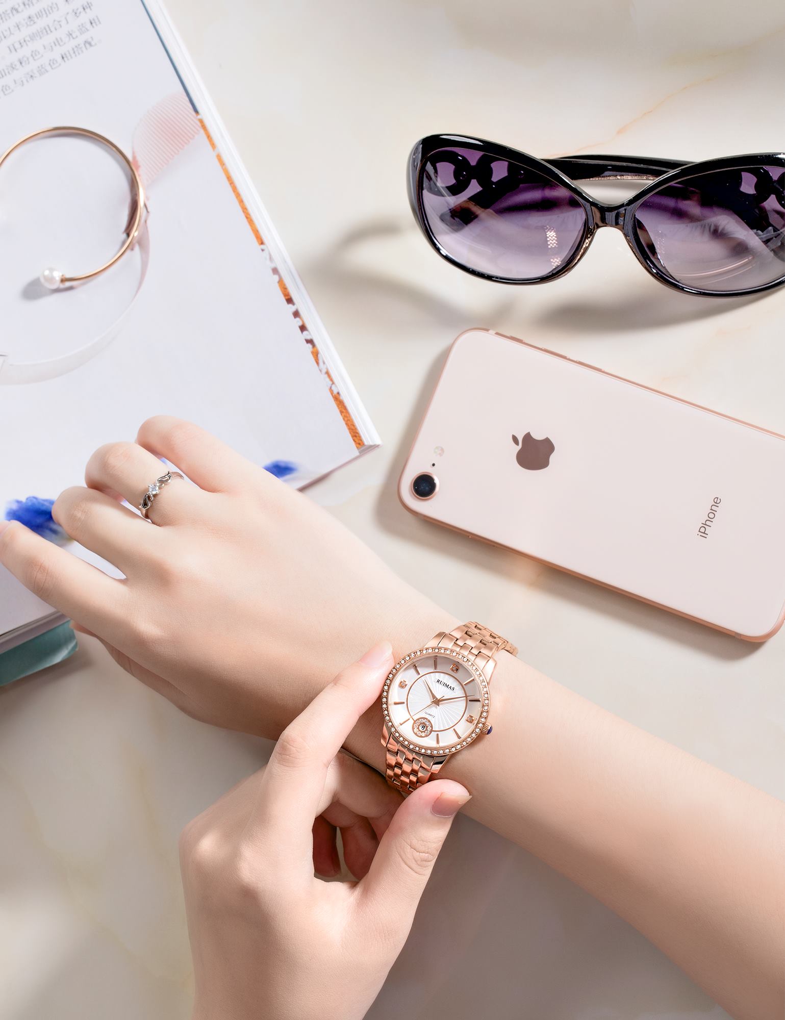 Ruimas Viscountess Rose Gold White - 8
