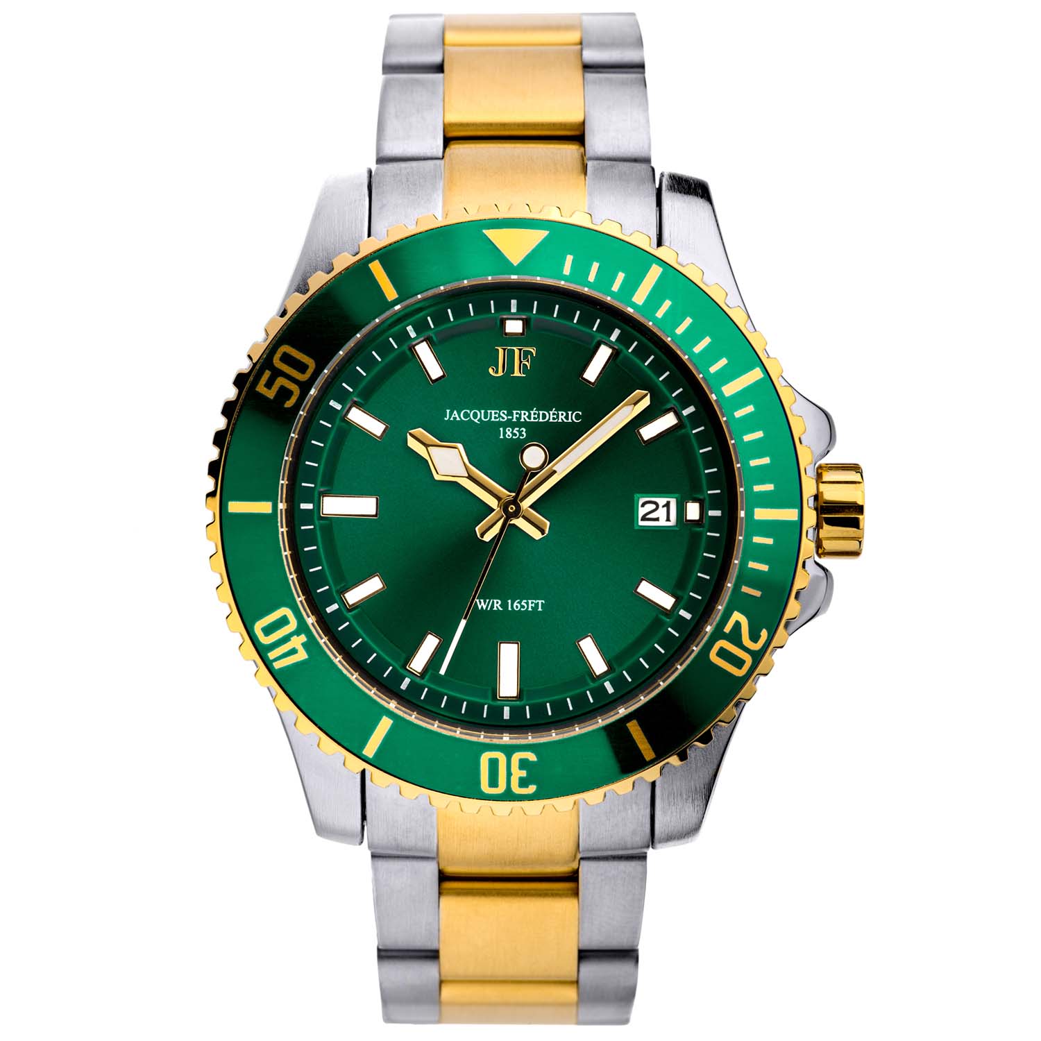 Jacques-Frédéric Nautique 18K Gold / Steel / Green