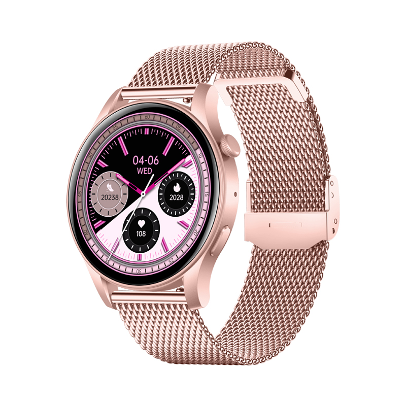 Philippe Palmer Smart Watch LP58 AMOLED Pink Mesh | Smart Watches | Klocktema