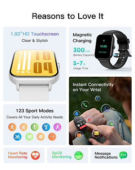 Philippe Palmer Smart Watch LP41 Blue