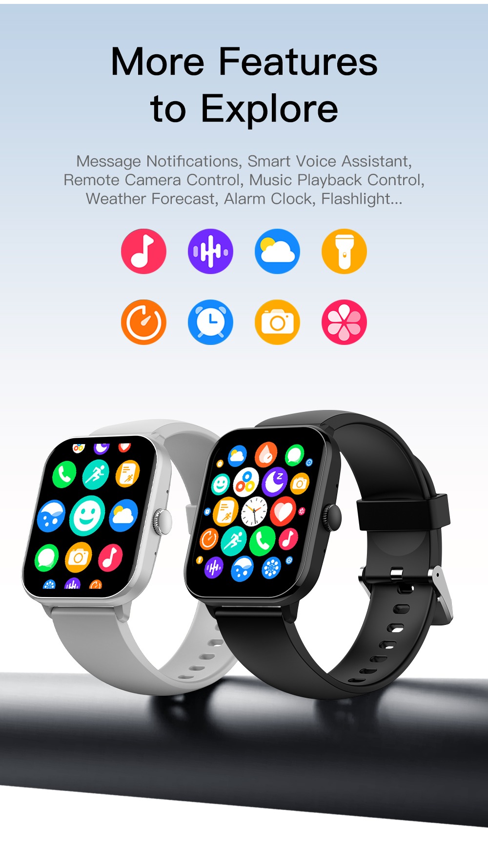 Philippe Palmer Smart Watch LP41 Blue - 13