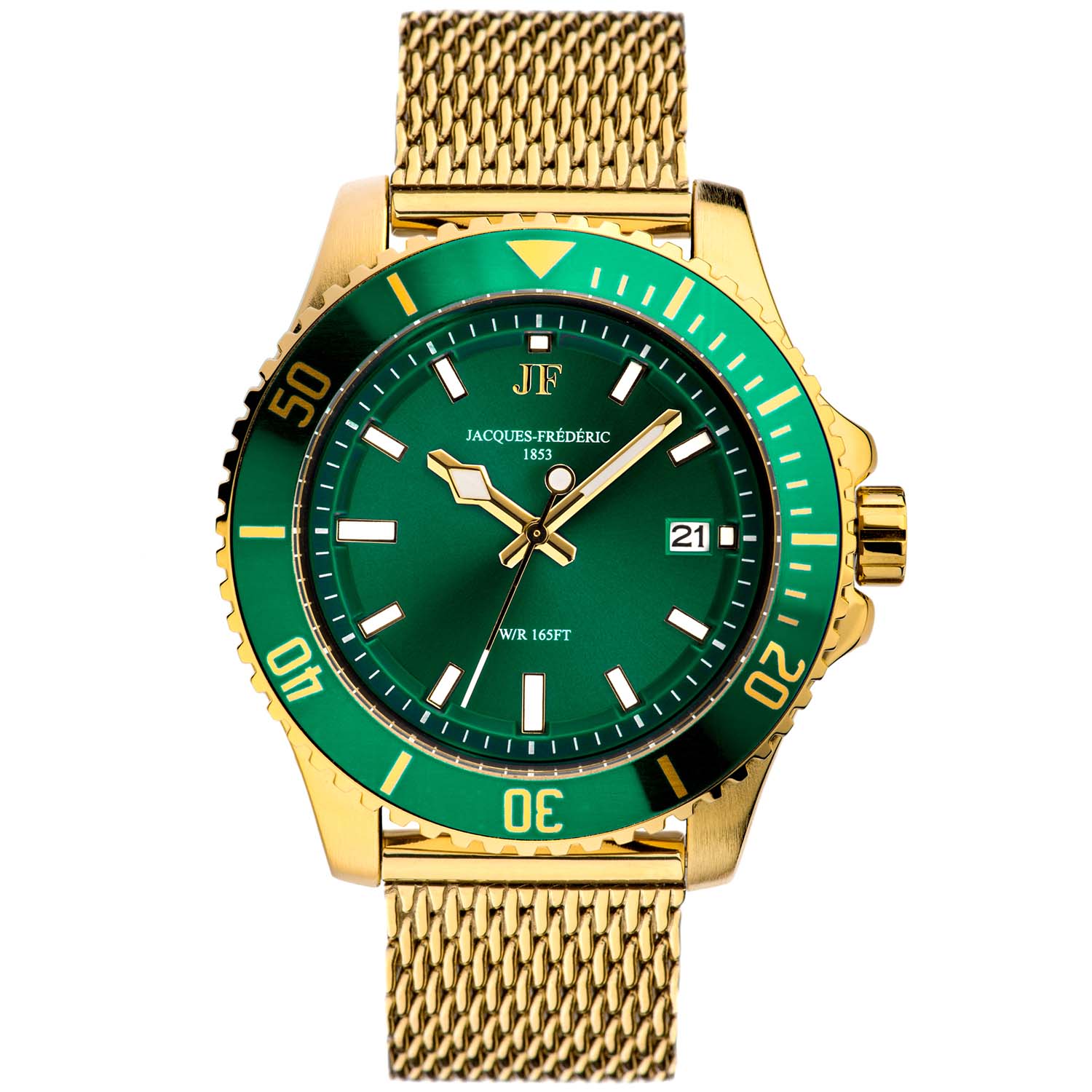 Jacques-Frédéric Nautique Mesh 18K Gold / Green