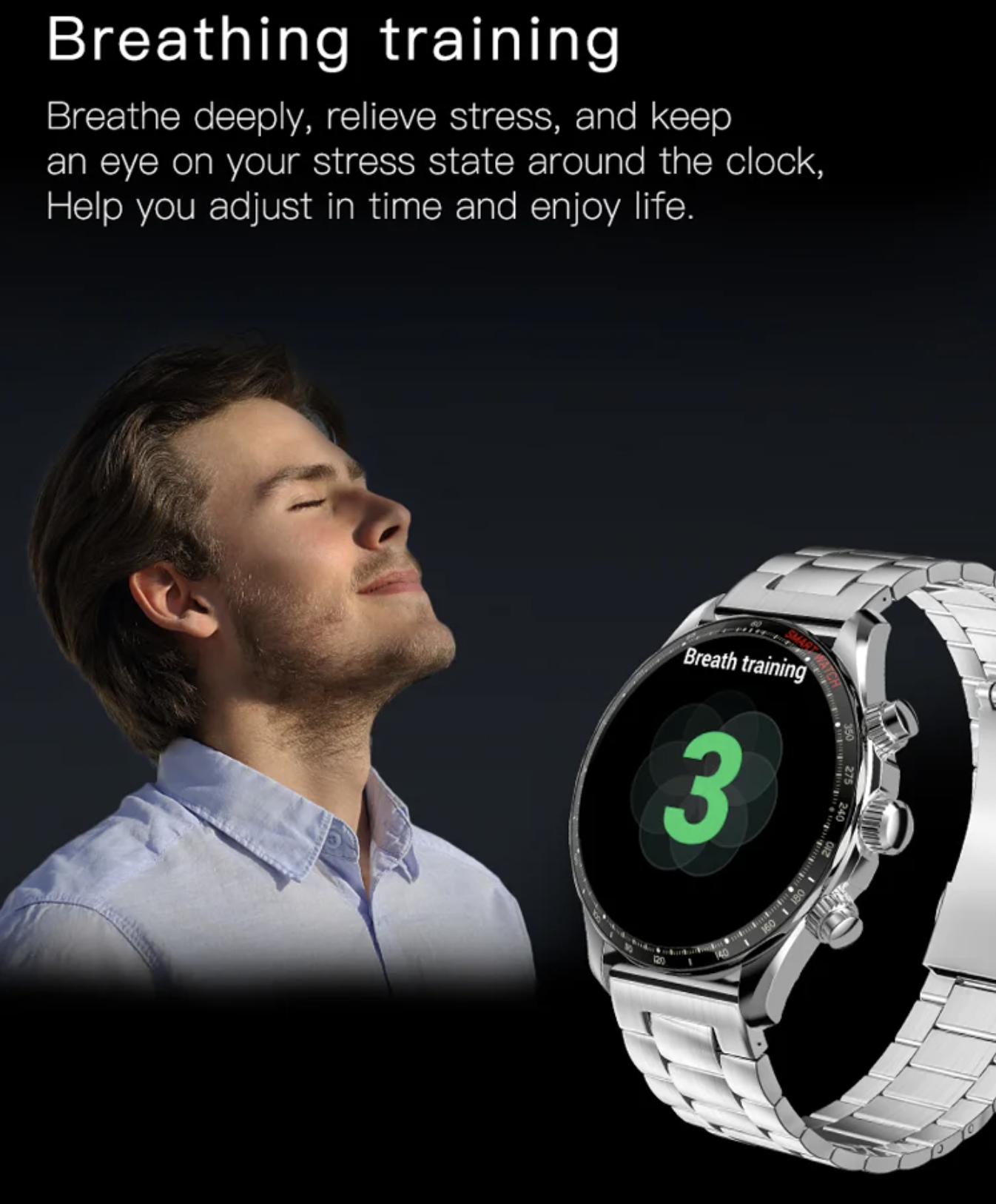Philippe Palmer Smart Watch LP85 AMOLED Silver - 24