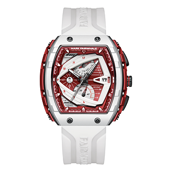 Mark Fairwhale Nebulous White Red Rubber