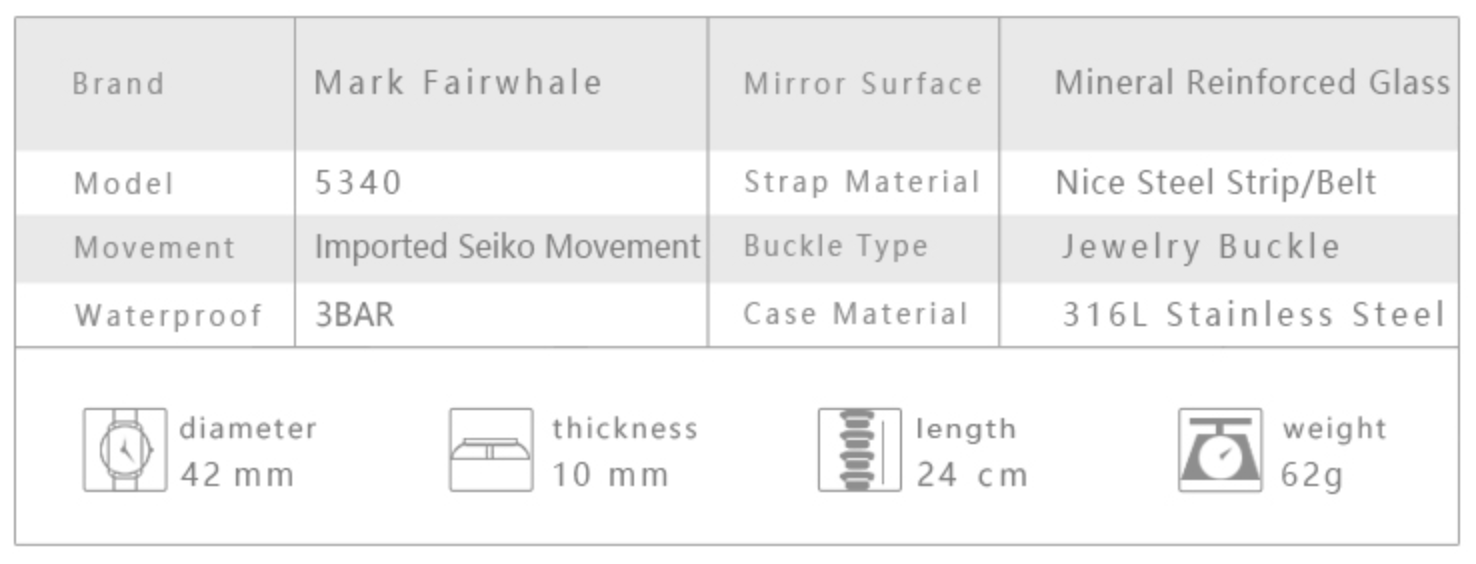 Mark Fairwhale Apollo Silver Mesh - 6