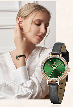 Mark Fairwhale Martian Rose Green Leather