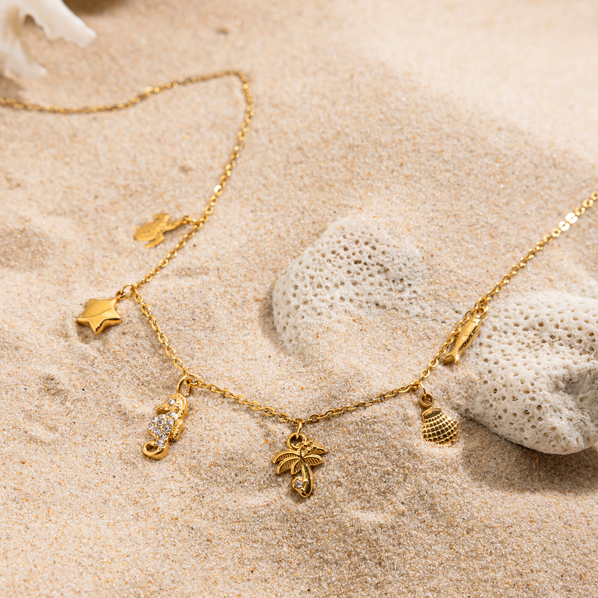 Celéste Necklace Marsaline 18K Gold - 3