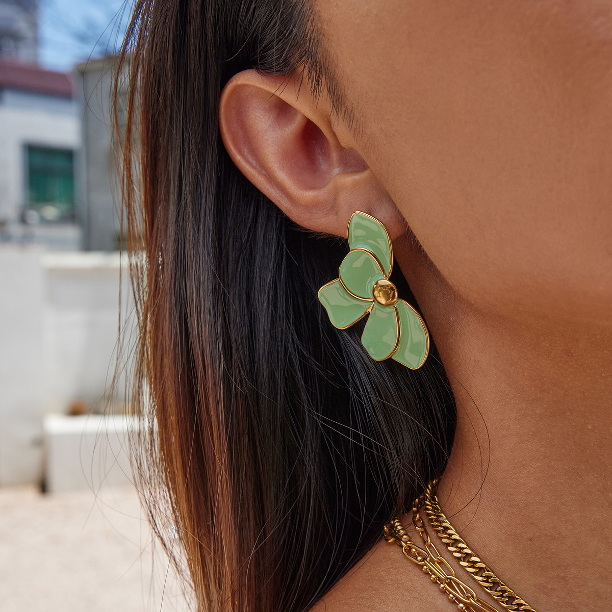 Celéste Earrings Primavera 18K Gold - 4