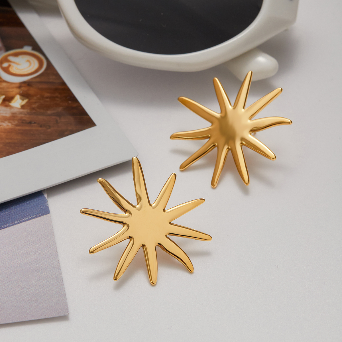 Celéste Earrings Rubina 18K Gold - 5