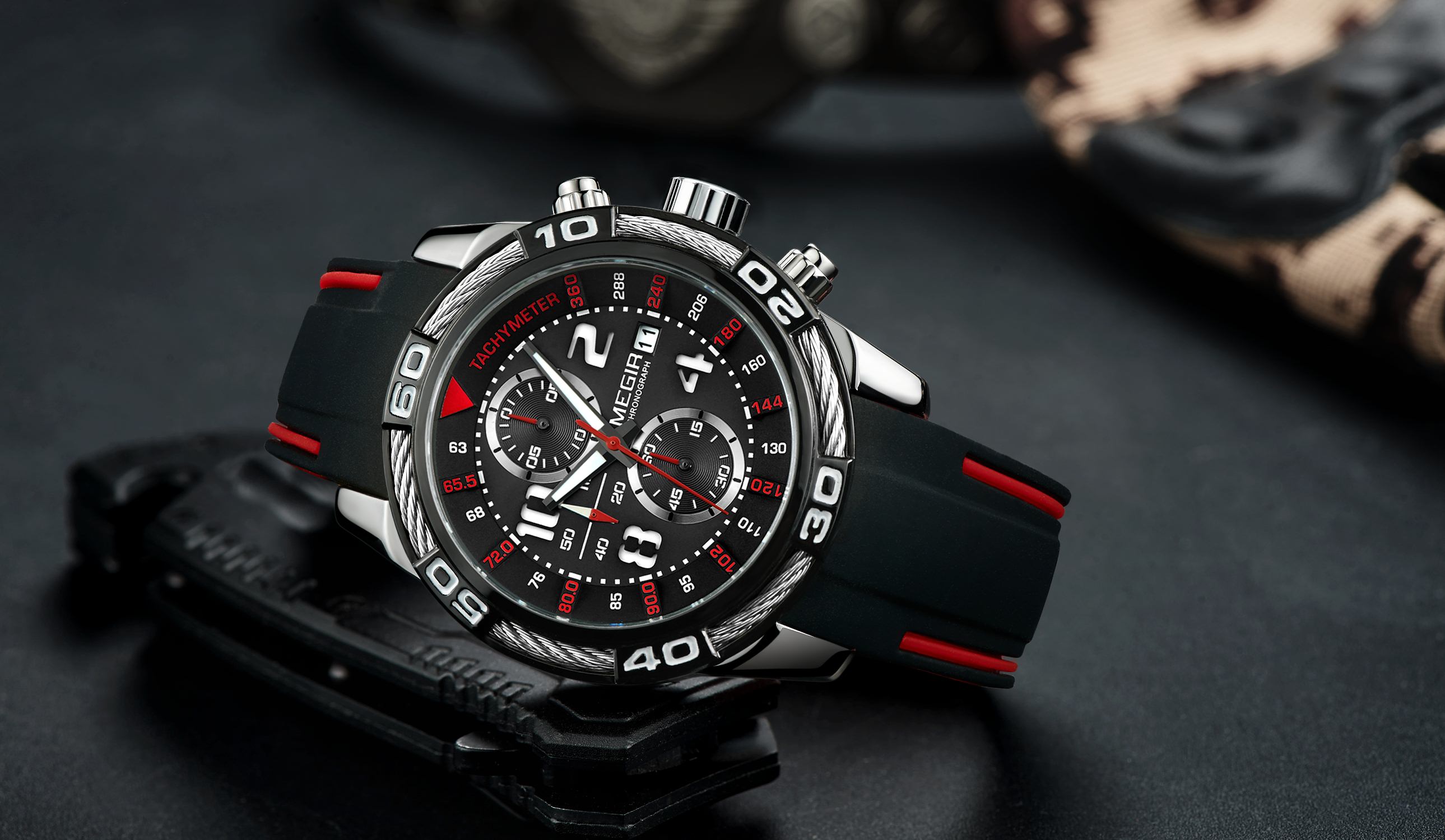 Megir Grapple Black Red - 5