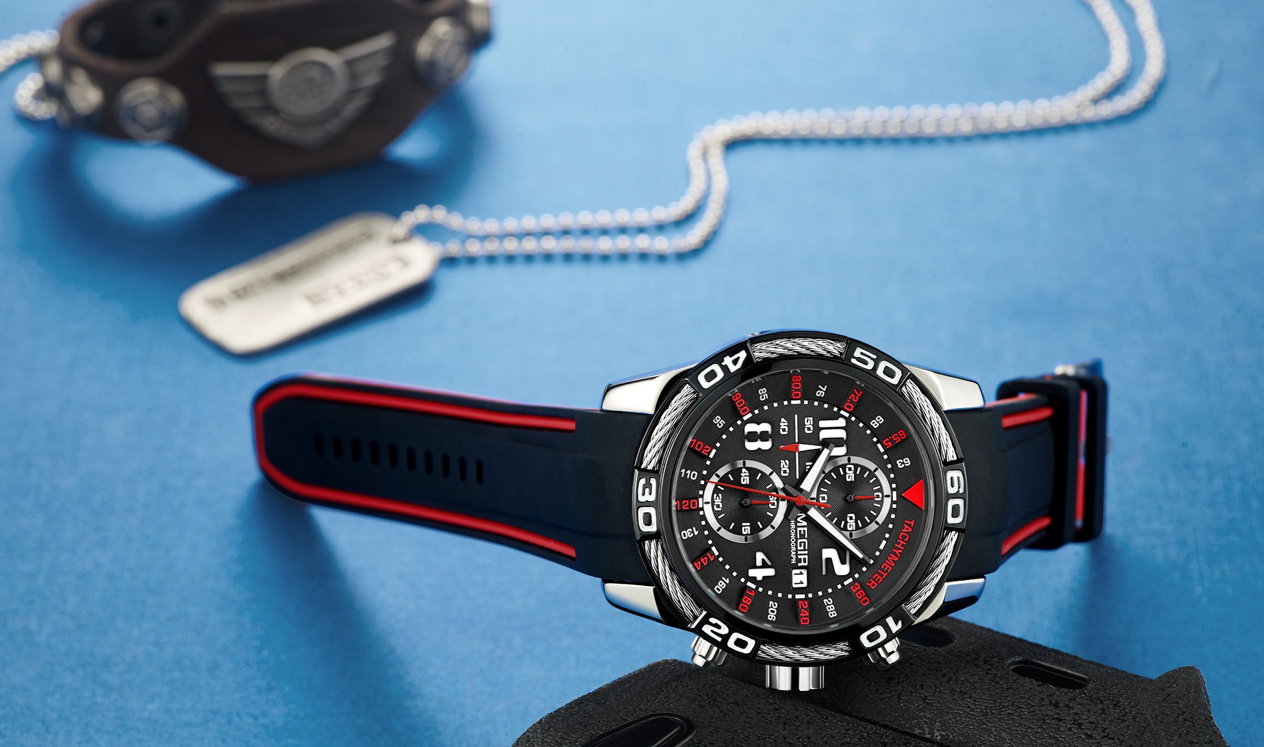 Megir Grapple Black Red - 7