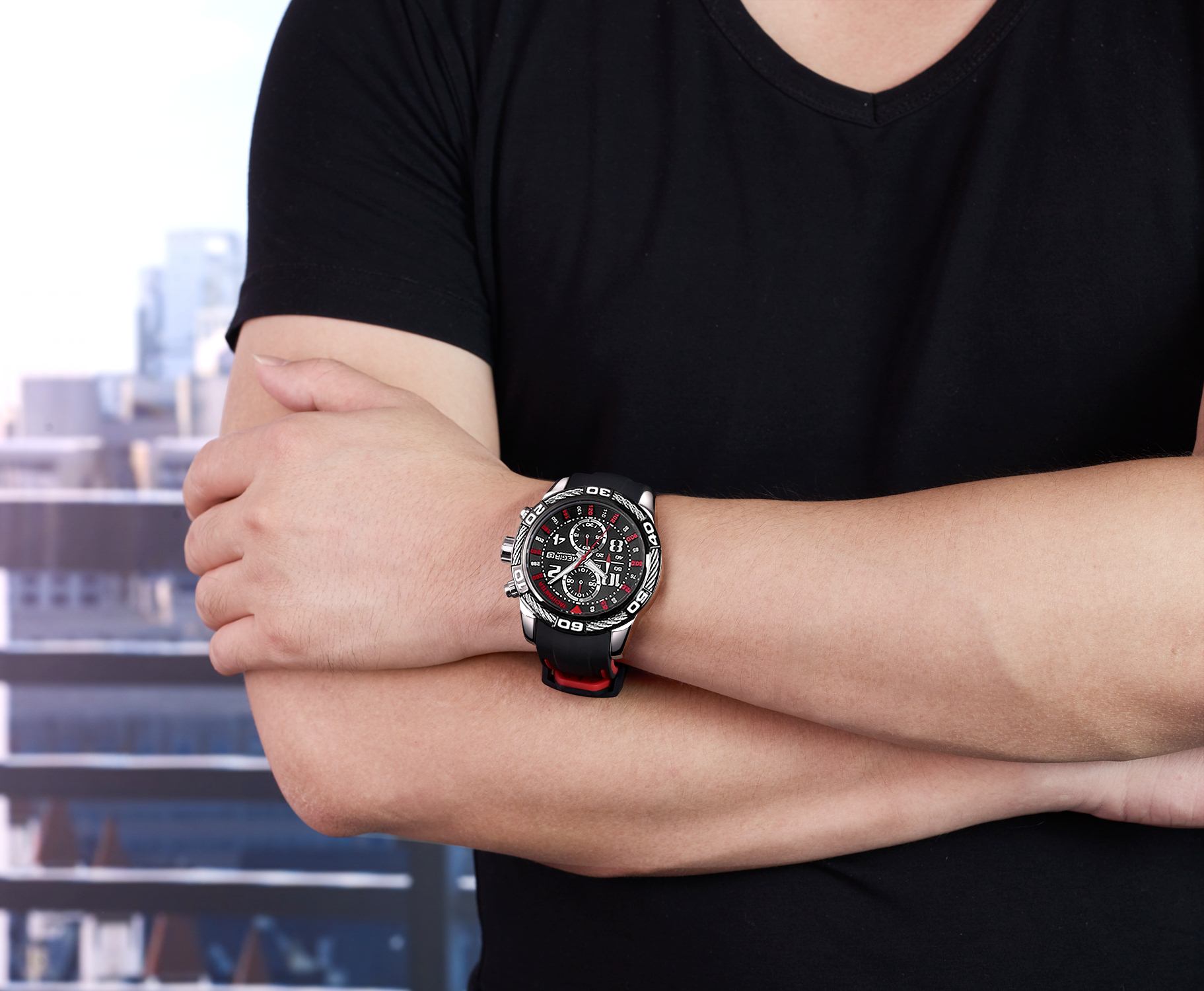 Megir Grapple Black Red - 6