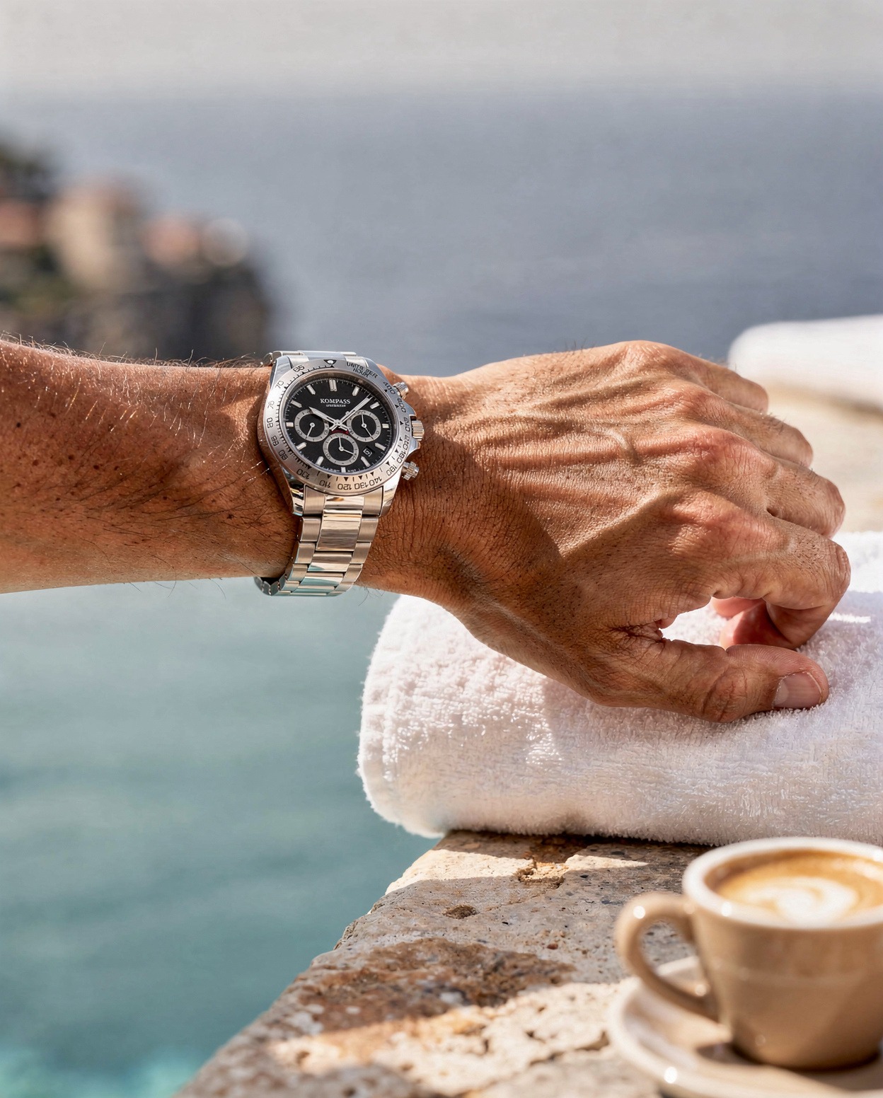 Kompass ChronoRace Silver Black - 2