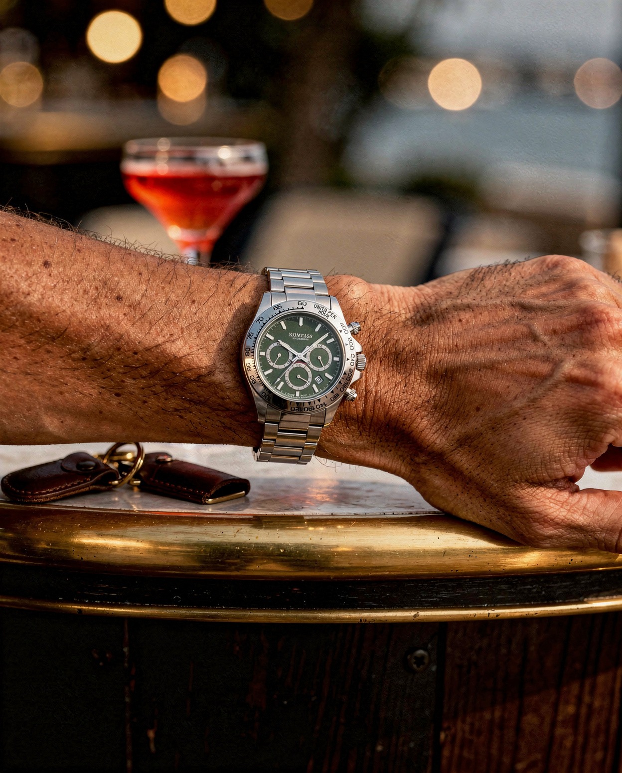 Kompass ChronoRace Silver Green - 6