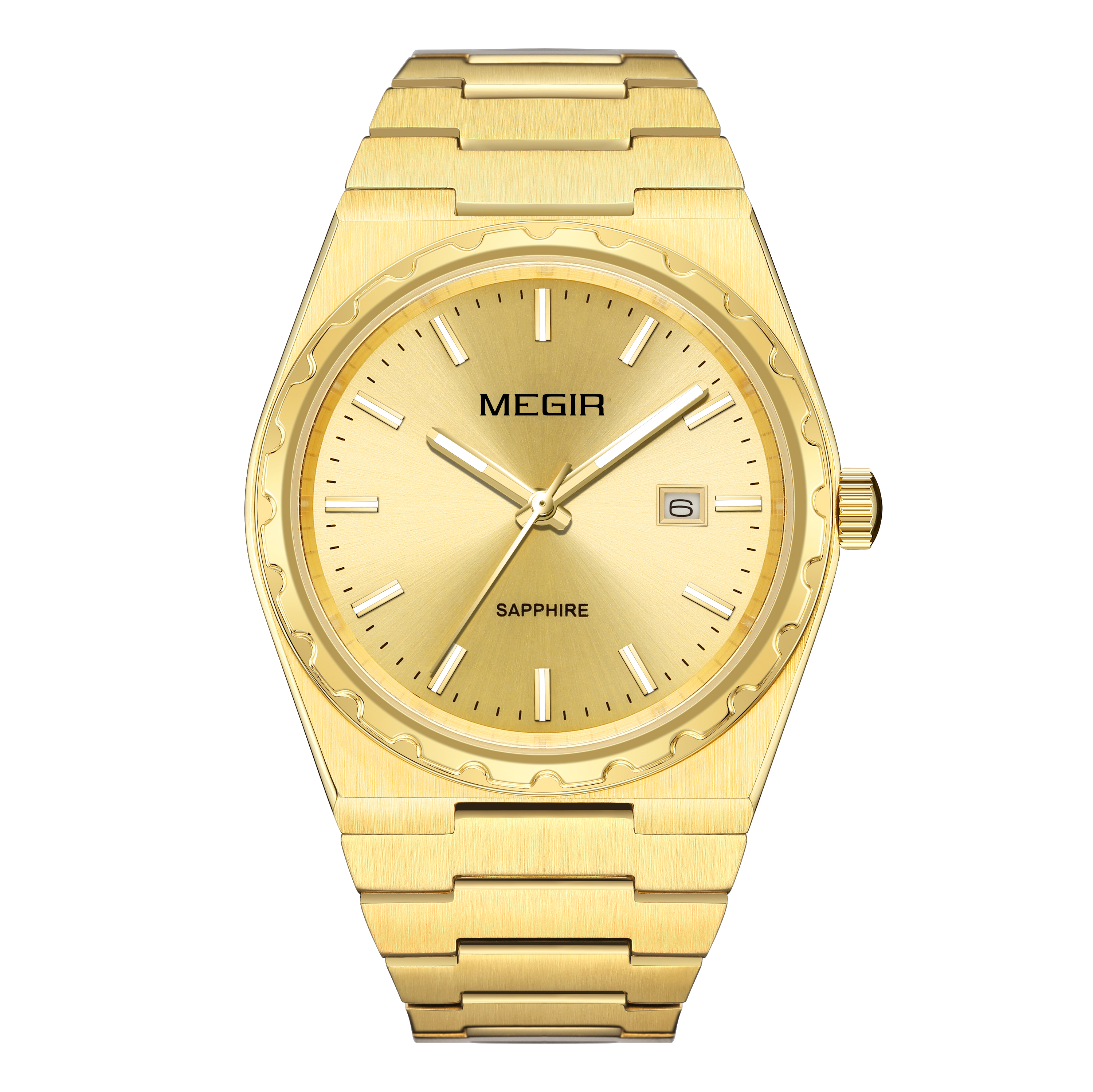 Megir hot sale gold watch